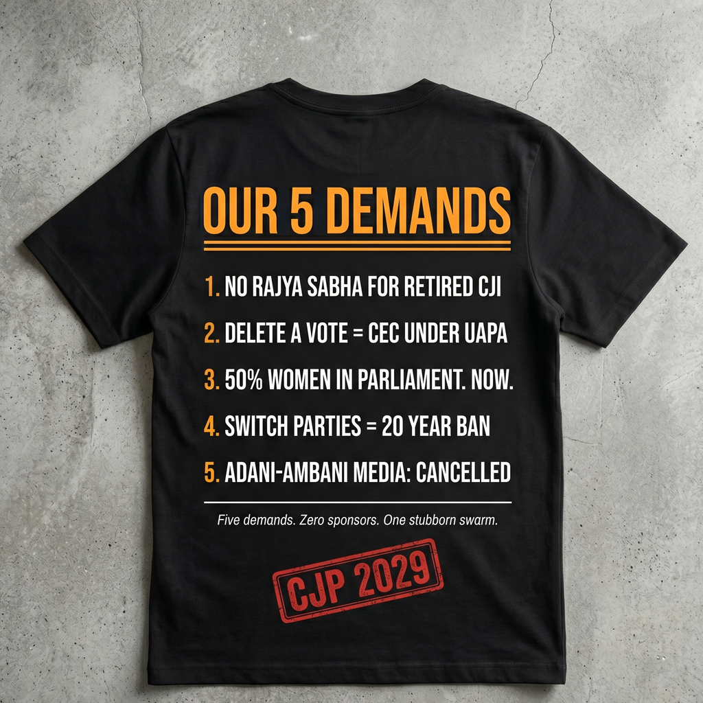Zero Sponsors Five Demands One Stubborn Swarm Back View